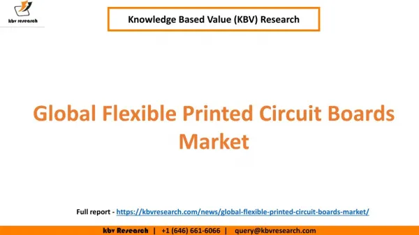 Global Flexible Printed Circuit Boards Market Growth and market Share