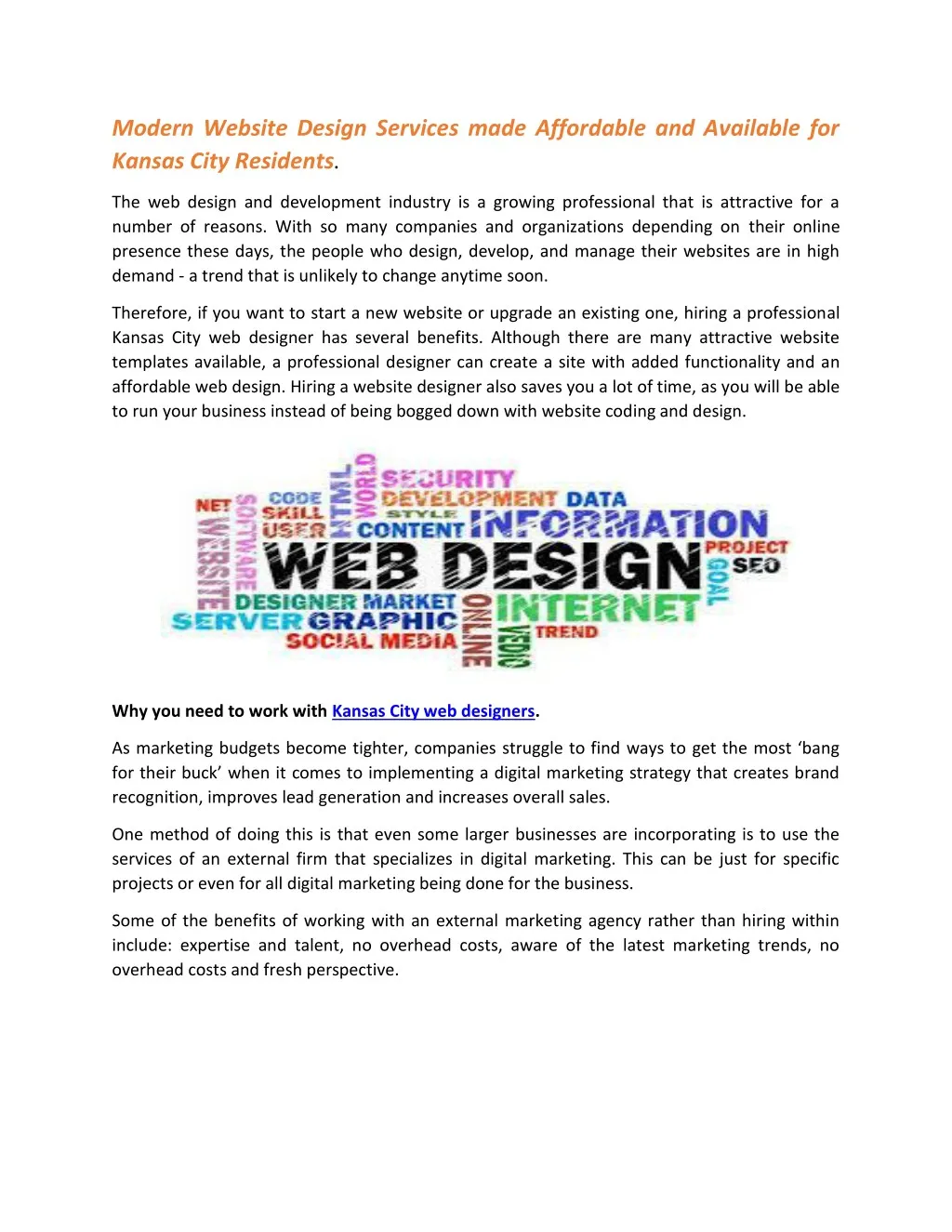 modern website design services made affordable