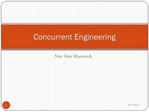 Concurrent Engineering
