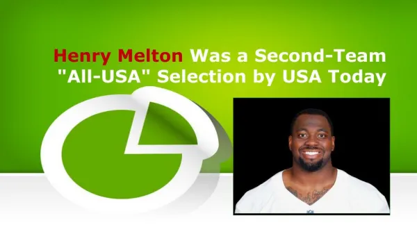 Henry Melton Was a Second-Team "All-USA" Selection by USA Today