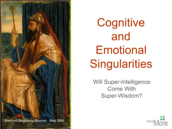 Cognitive and Emotional Singularities