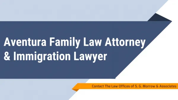 Aventura Family Law Attorney & Immigration Lawyer