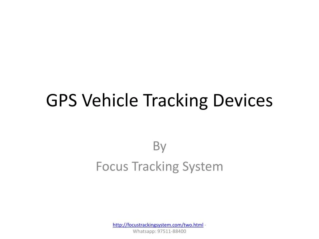 gps vehicle tracking devices