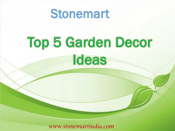Top 5 Garden Decor Ideas