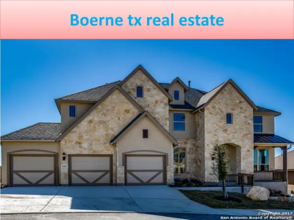 Boerne tx real estate
