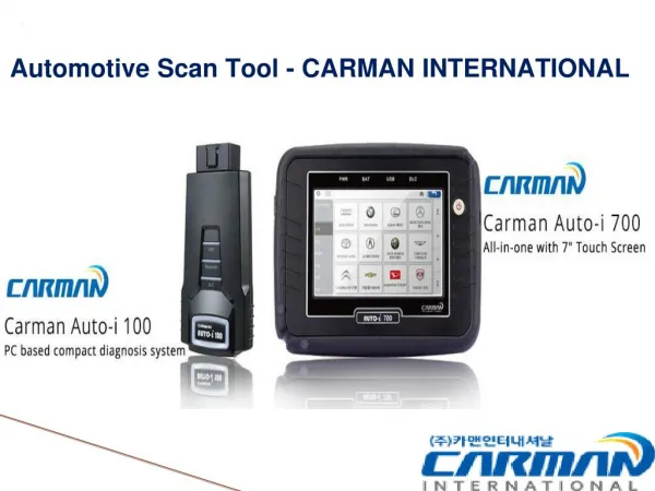 Find Best Quality Automotive Scan Tool From Carman International