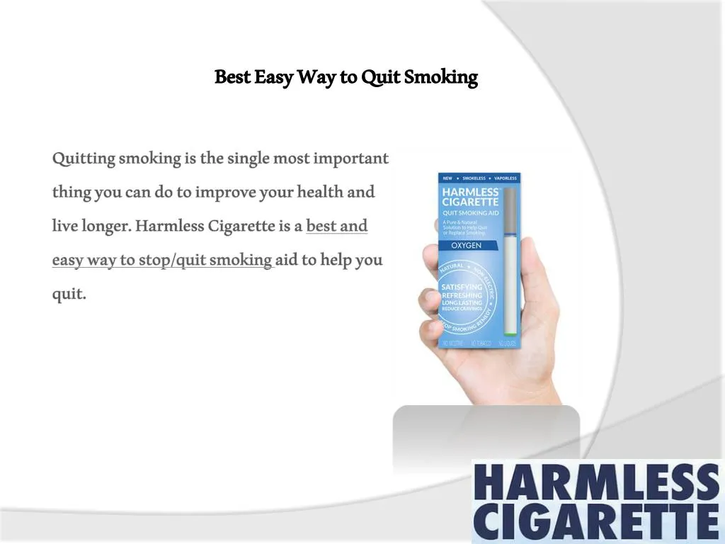 best easy way to quit smoking