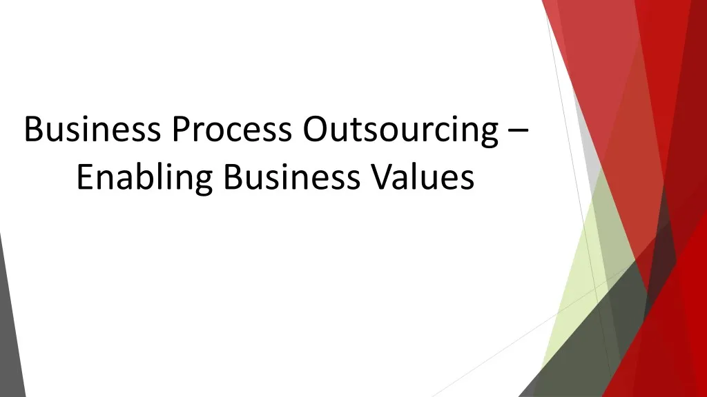 business process outsourcing enabling business