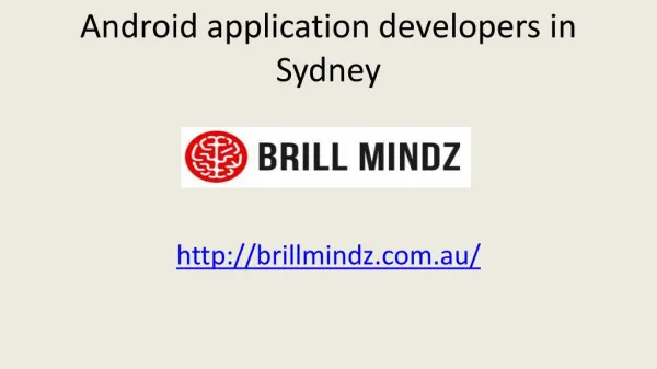 Best Android app development comoany in australia