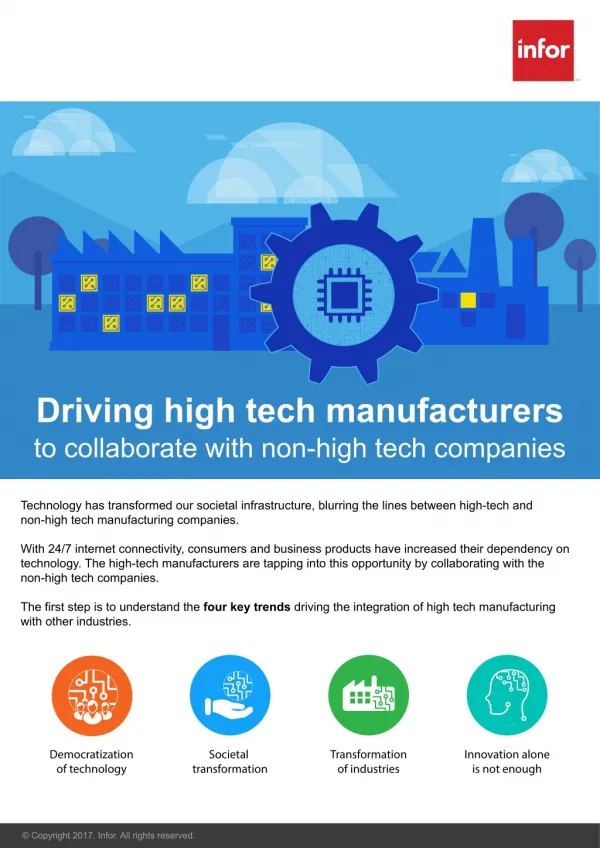 Driving High Tech Manufacturers to Collaborate with Non-High Tech Companies