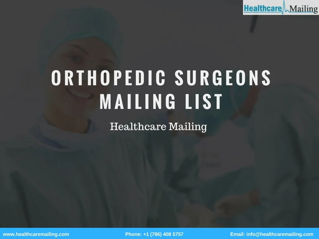 orthopedic surgeons mailing list