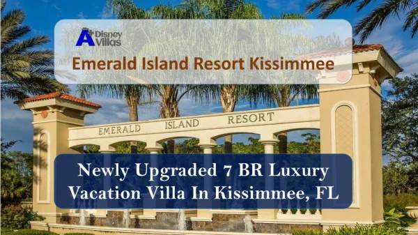 This 7BR beautiful Vacation Villa is locted in Emerald island resort, kissimmee, Orlando, FL. Emerald Island is a 5-star