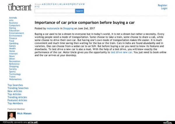 Importance of car price comparison before buying a car