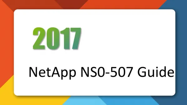 NS0-507 NetApp Certified Implementation Engineer - SAN, Clustered Data ONTAP Killtest Practice Exam