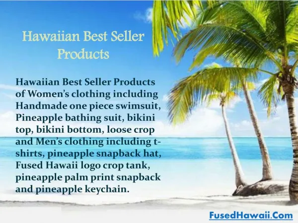 Fused Hawaii Best Selling Products - One Piece Swimwear
