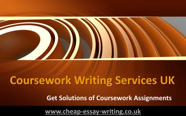 Coursework Writing Services UK - Get Solutions of Coursework Assignments
