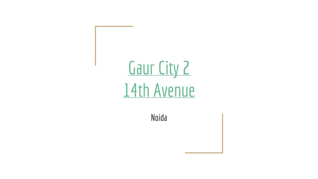 gaur city 2 14th avenue