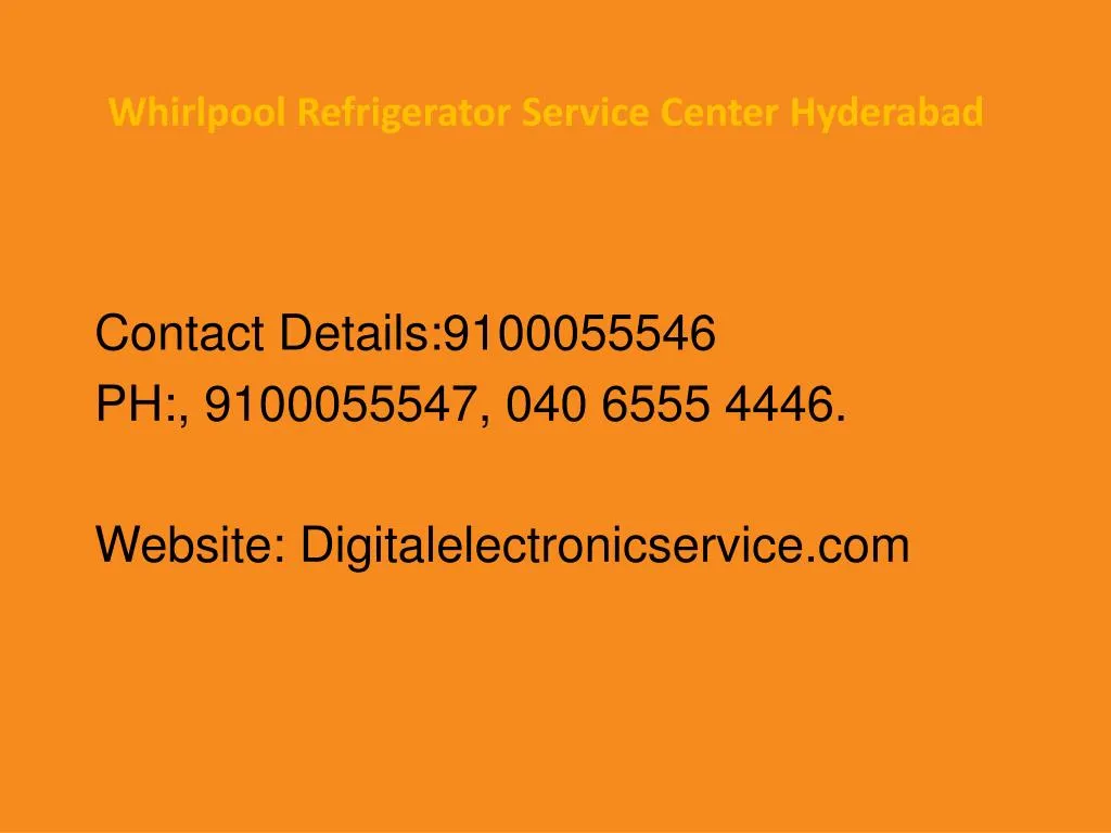 whirlpool refrigerator service center hyderabad