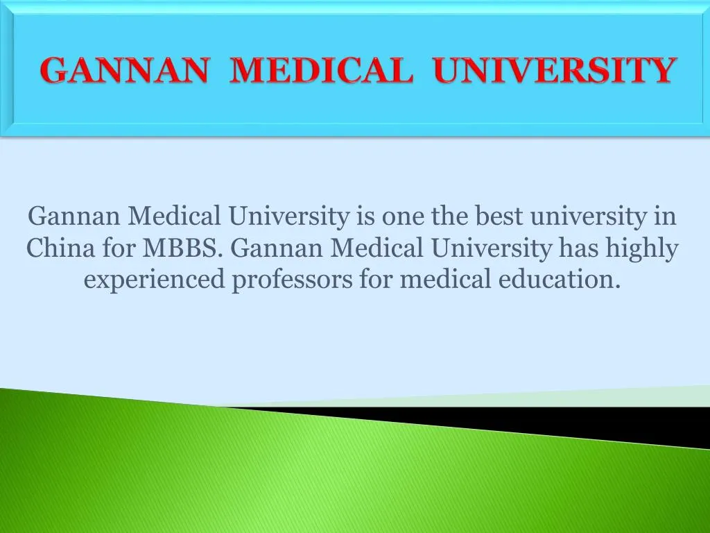 gannan medical university