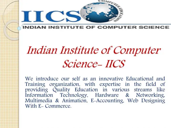 Get The Best SEO Web Designing & Computer Courses In Delhi - IICS India