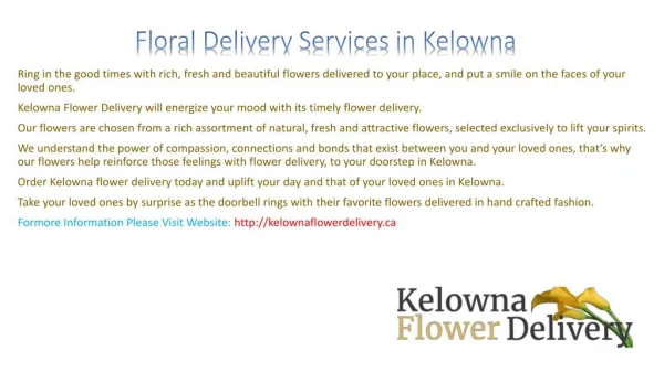 Get Well Flowers In Kelowna BC