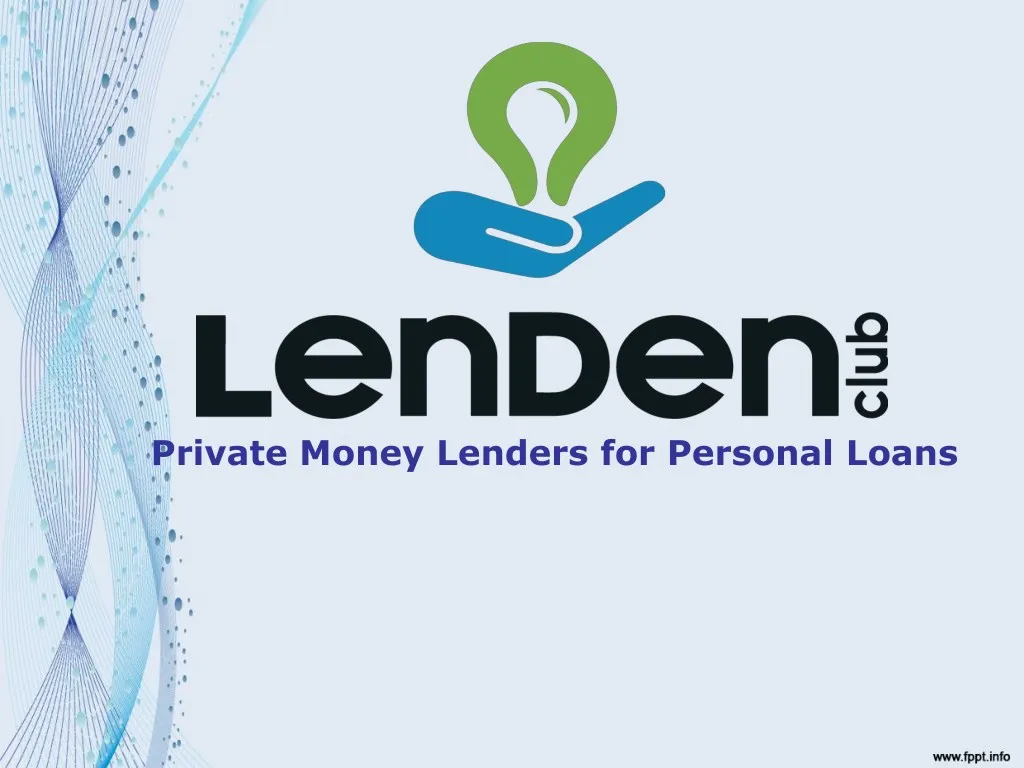 private money lenders for personal loans