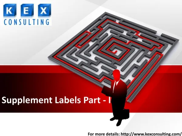 supplement labels part i