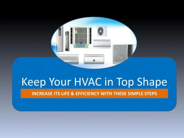 Keep Your HVAC in Top Shape