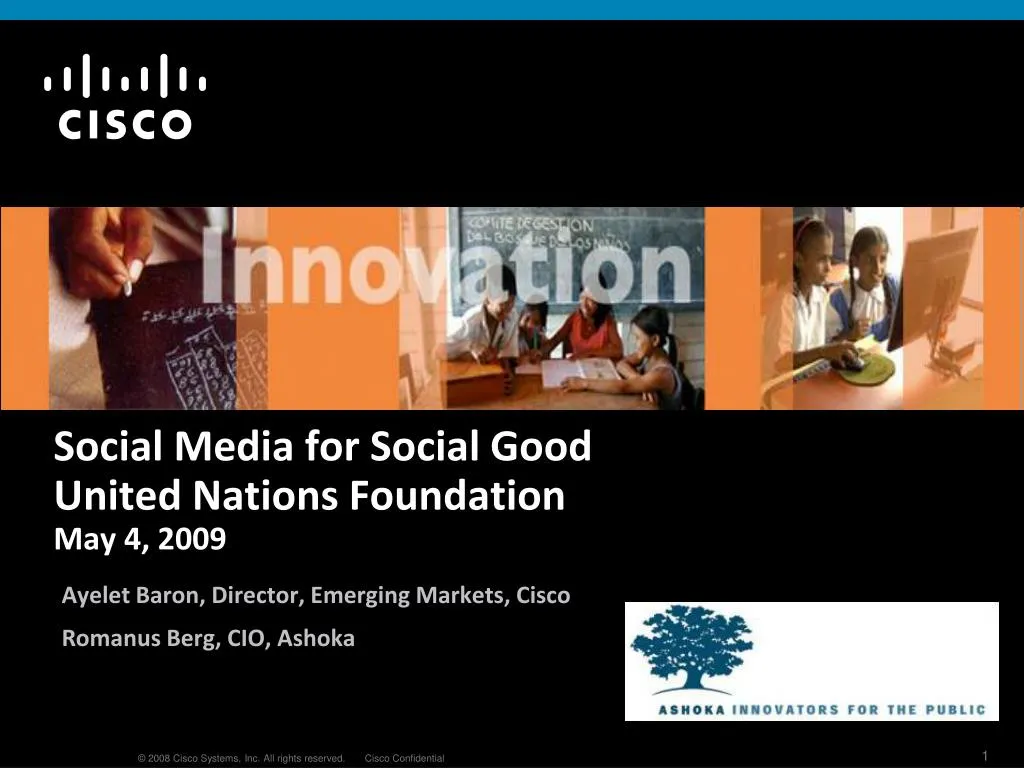 social media for social good united nations foundation may 4 2009