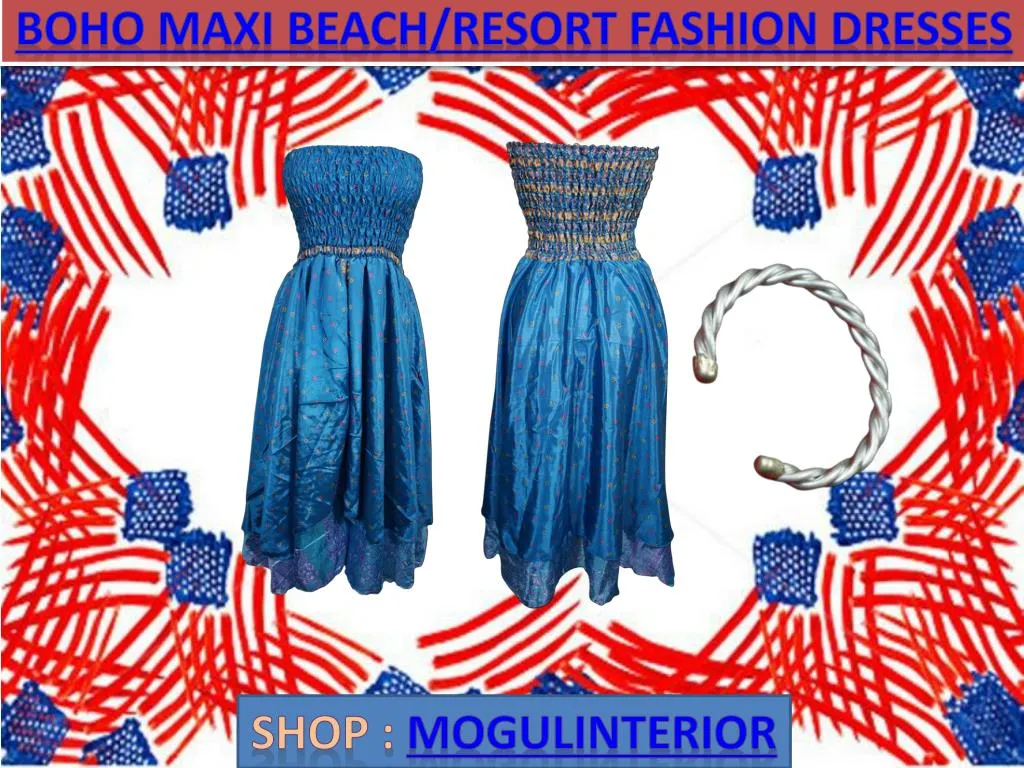boho maxi beach resort fashion dresses