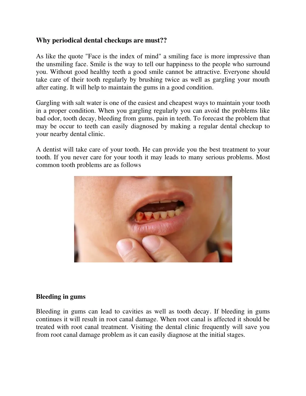 why periodical dental checkups are must as like