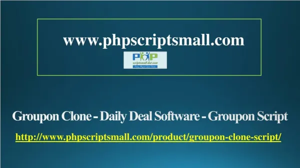 Groupon Clone - Daily Deal Software - Groupon Script