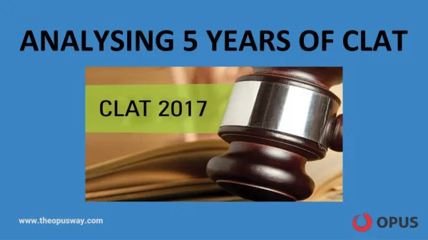 Analysing 5 Years of CLAT