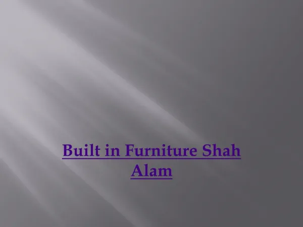 Built in Furniture Shah Alam