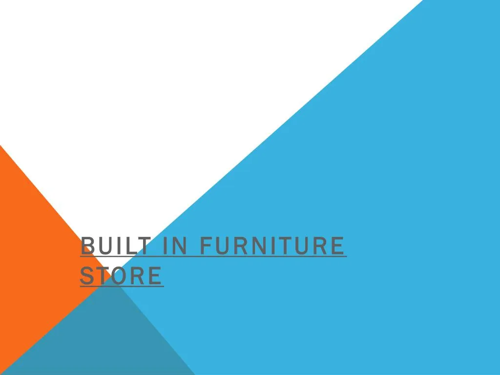 built in furniture store