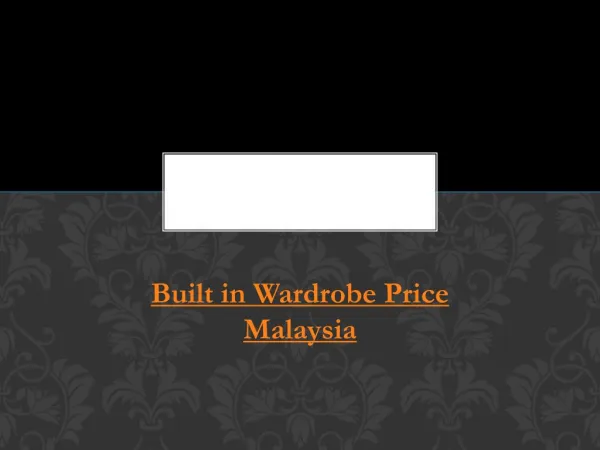 Built in Wardrobe Price Malaysia