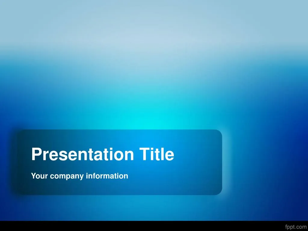 presentation title