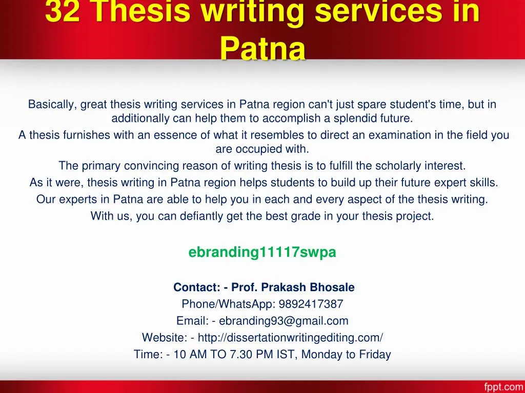 32 thesis writing services in patna