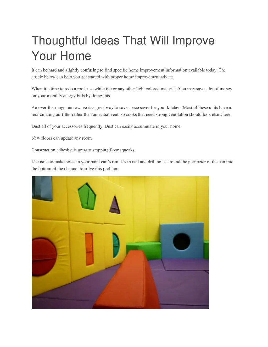 thoughtful ideas that will improve your home