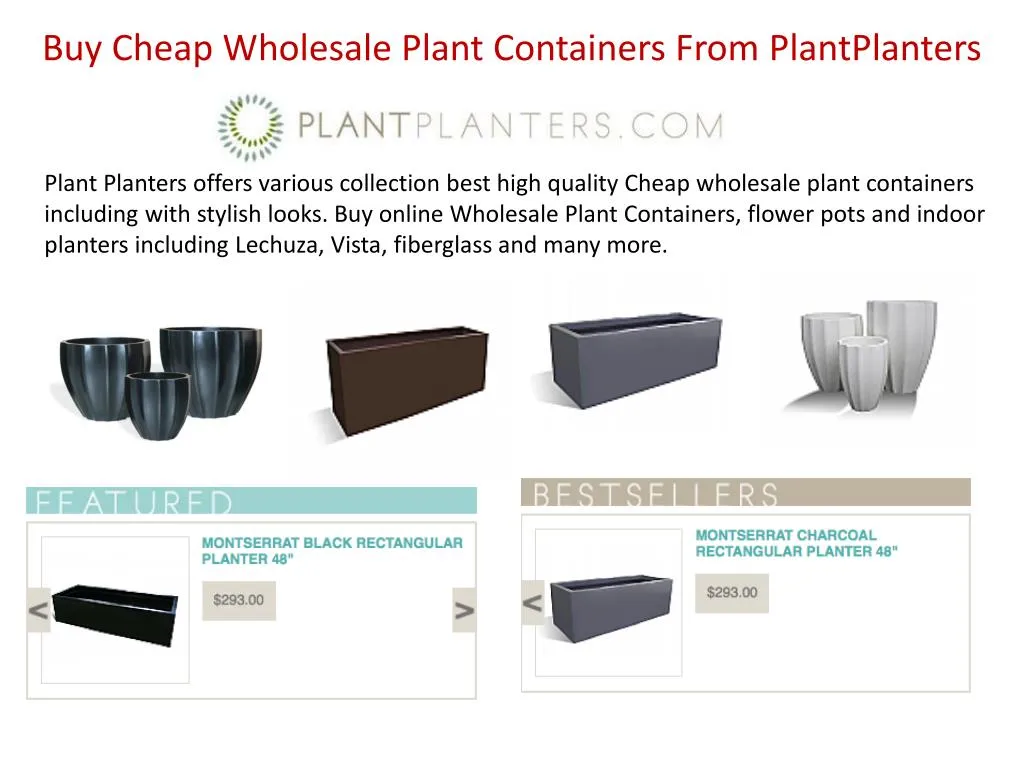 buy cheap wholesale plant containers from plantplanters