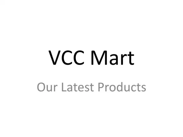 VCC Mart Latest Products