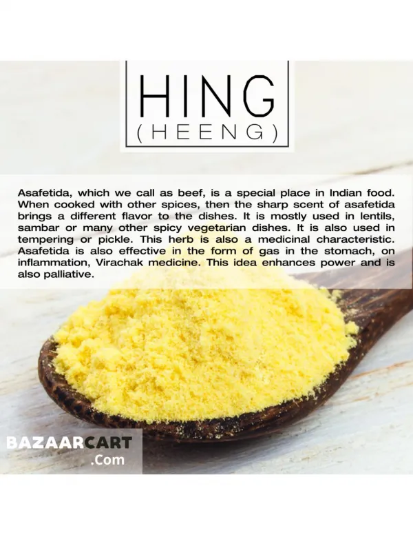 Uses and Benefits of Hing (Heeng)