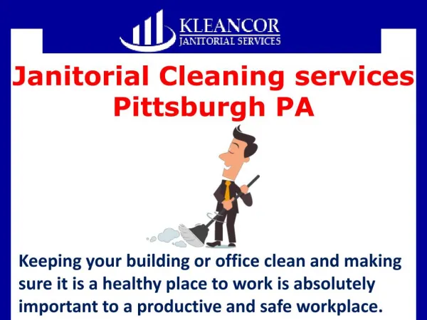 Janitorial Cleaning services Pittsburgh PA