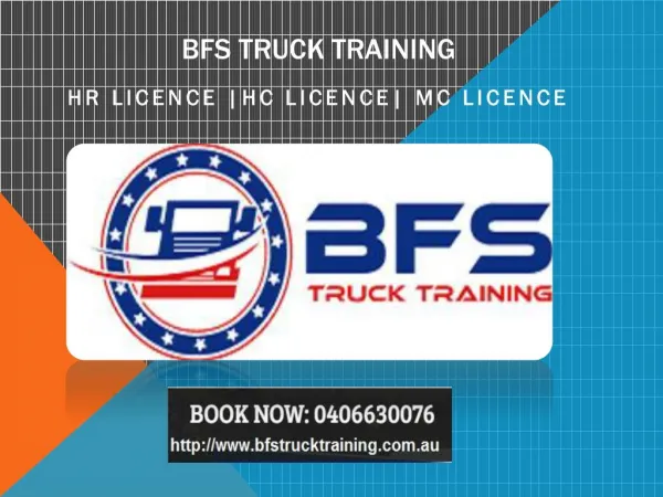 HR Licence Training Course in Sydney - BFSTruck Training