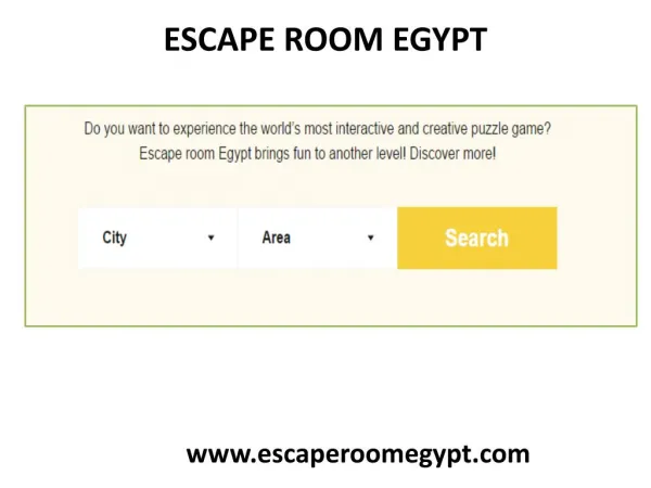 Escape Room Egypt | Fun Places To Go In Cairo