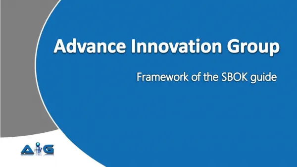Advance Innovation Group Framework of the SBOK Guide