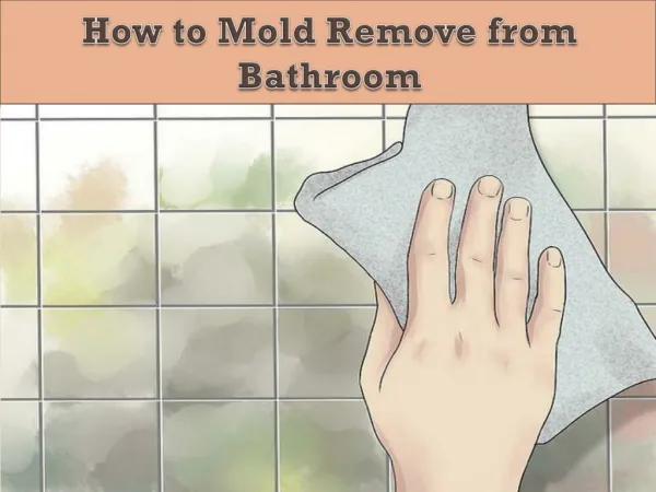 How to Mold Remove from Bathroom