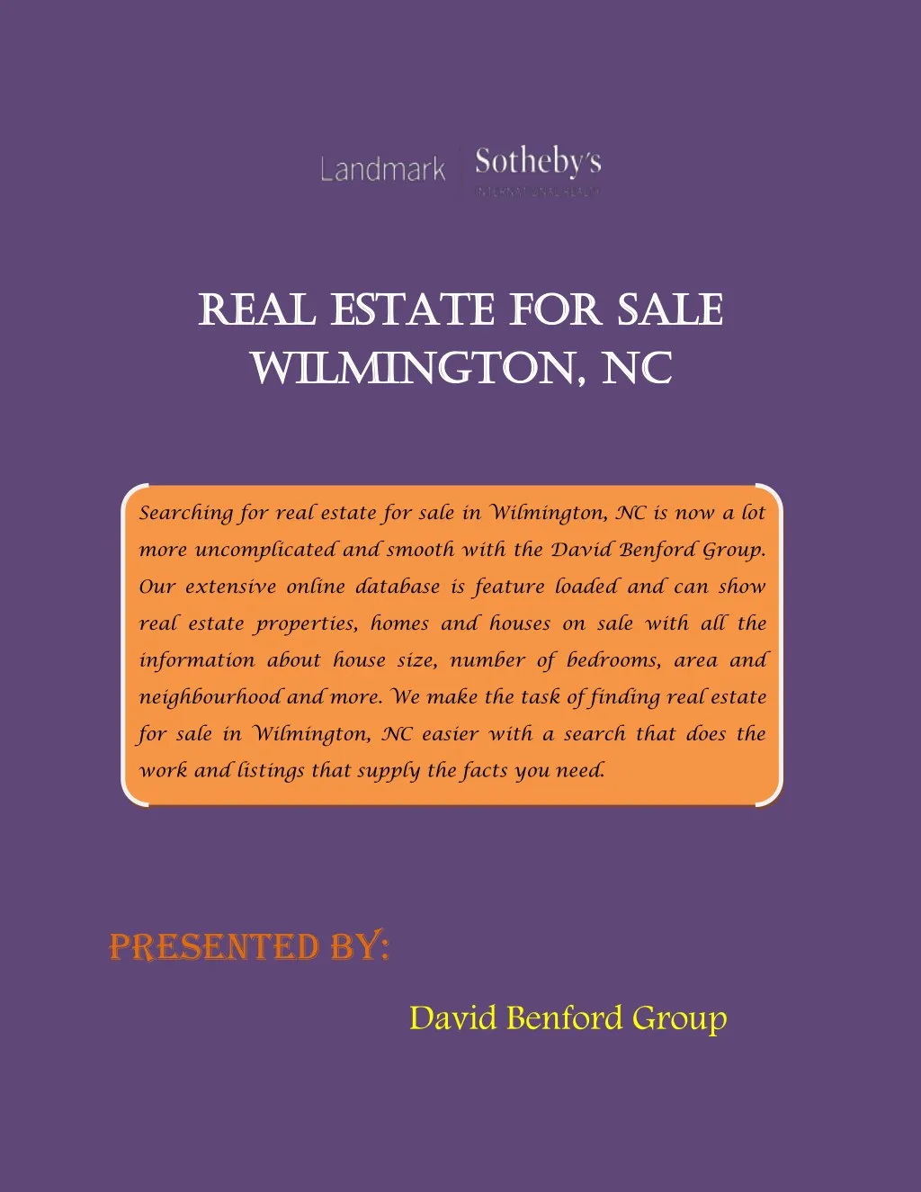 real estate for real estate for sale wilmington