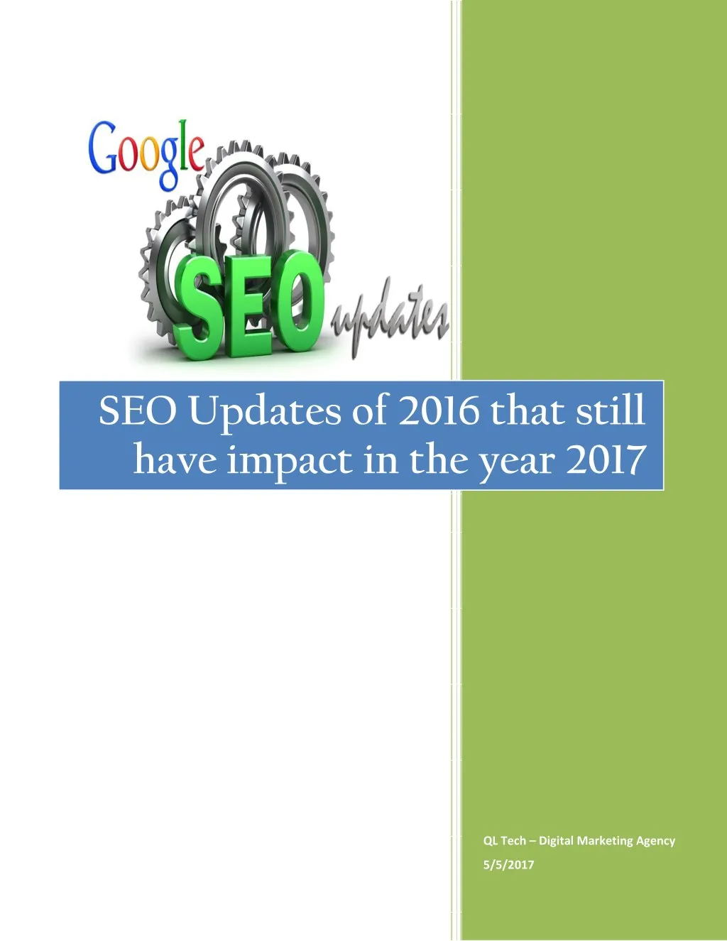 seo updates of 2016 that still have impact