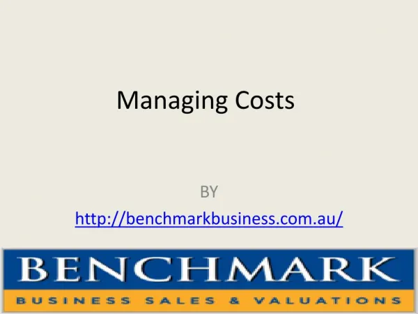 Managing Costs